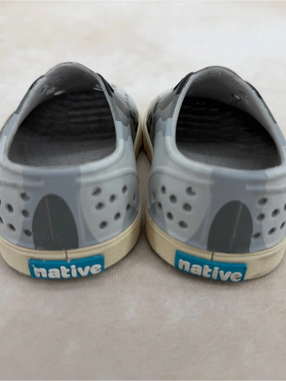 Native Miles Gray Slip-On Shoes